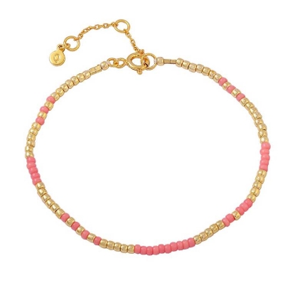 Billede af Hultquist Elina armbånd forgyldt sølv m. miyukiperler (16+3cm)