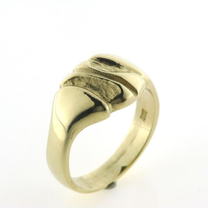 Billede af Ring med rå kløfter 14 kt.