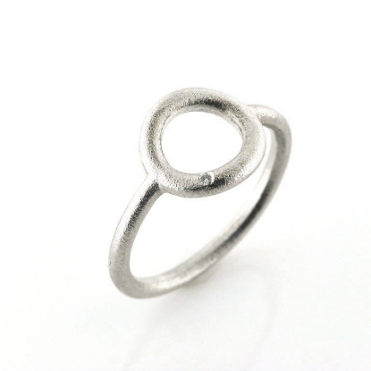 Billede af Ring Circles brill. 0,01 w/vs. 11 mm. 925s (overflade sand)