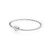 Billede af Pandora armring sølv med hjerte logo lås 17 cm