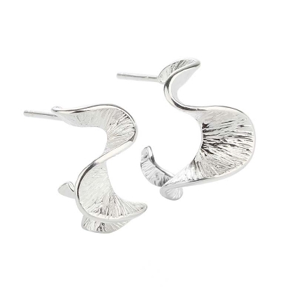 Billede af Aqua Dulce Rhumba Hoop øreringe sølv (20 mm)