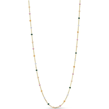 Billede af ENAMEL Copenhagen Lola Dreamy halskæde sølv forgyldt m. emalje (38 + 4cm)