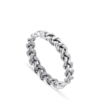 Billede af Jane Kønig Medium Braided ring sølv flet str. 48