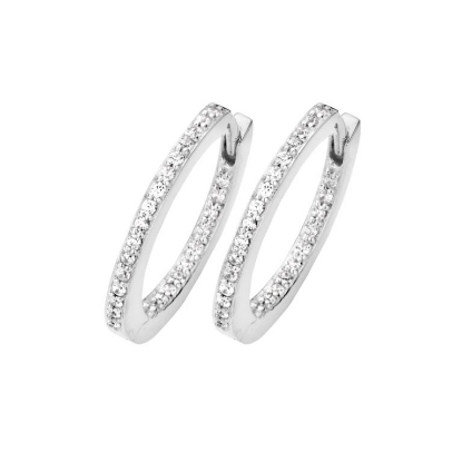 Billede af Spirit Icons creol PASSION lille sølv cz