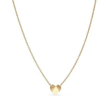 Billede af Jane Kønig Reflection Heart halskæde sølv forgyldt (38-42cm)