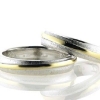Billede af Ring med bånd, 3 brill. a 0,01 w/vs. br. 4,6 mm., 14 kt. hvg. 