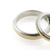 Billede af Ring med bånd, 3 brill. a 0,01 w/vs. br. 4,6 mm., 14 kt. hvg. 