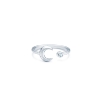 Billede af ID Fine Jewelry Cresent Moon Ring sølv str. 52