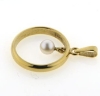 Billede af Vedh. af ring løs perle 5-5½ mm. m. øsken + patz 14 kt.