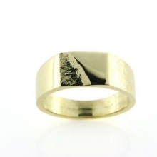Billede af Ring m. plade 8 kt. facon + 6,0 gr. (prisen er excl. guld)