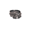 Billede af Heiring Feather ring mellem sølv oxideret str. 53