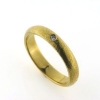 Billede af Ring halvrund profil, brill. 0,02 w/vs. br. 3,5 mm. tk. 1,5 mm. 14 kt. 