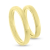 Billede af Vielses & Forlovelses ringe,oval profil 3,1 * 2,0 mm. 925 s. forgyldt (forgyldning vil blive slidt af ved brug !)