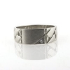 Billede af Herrering massiv lukket bund, plade 7,2*11,0mm 14kt hvg. m. brill. 0,03 w/vs.