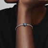 Billede af *Pandora Blå Drejeligt Hjerte charm m. emalje + cz
