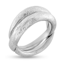 Billede af Ring dobbelt begge i hvg. 14 kt.