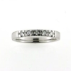 Billede af Alliancering 3* 0,04 w/pi. + 4* blå safir 0,04 ct., 925s.  (br. 2,9-tk. 1,9 mm.)