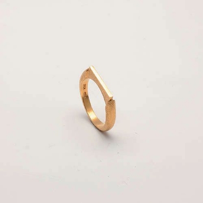 Billede af *Heiring INITIALS "i" ring rhodineret sølv str. 52