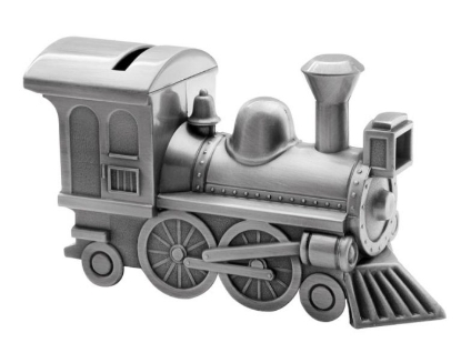 Billede af Nordahl Andersen sparebøsse fortinnet tog