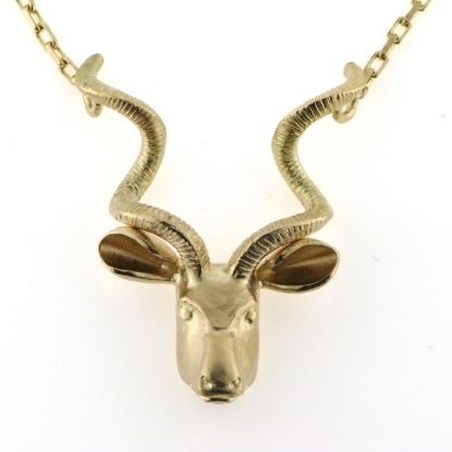 Billede af Halskæde collie med smykke vedhæng "Kudo" 14 kt. guld