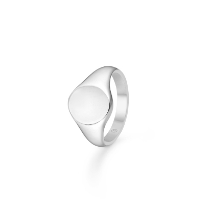 Billede af *Mads Z "Signet" ring sølv oval str. 50