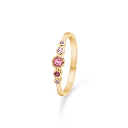 Billede af Mads Z "Pink Poetry" ring 14 kt. guld m. pink turmalin (str. 50-60)
