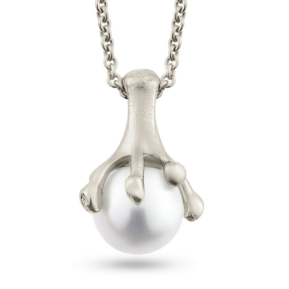 Billede af Vedhæng saltvands perle 7-7½ mm. 14 kt.hvg.