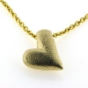 Billede af Vedhæng hjerte, massivt med hul til kæde (16*18 mm.) 14 kt.  facon 8,1 gr.