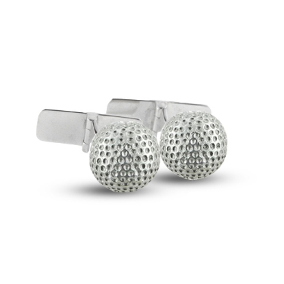 Billede af Manchetknapper golf kugler 12 mm. 14 kt. hvg.