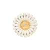 Billede af Lund Copenhagen Marguerit broche forgyldt sølv - 36mm