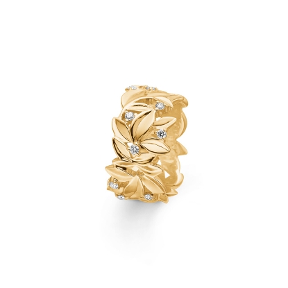 Billede af Mads Z "Olive Love" ring 14 kt. m. 0,28 ct. W.SI str. 50