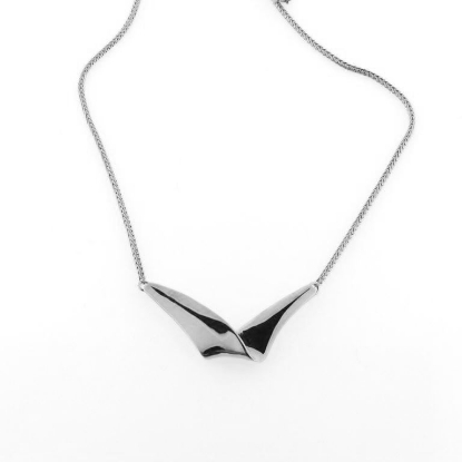 Billede af Collie med vedhæng, rævehalekæde (halskæde med fast vedh.) 925s