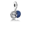 Billede af *Pandora charm sølv nattehimmel blå emalje m. cz