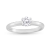 Billede af By Pind solitaire ring sølv rhodineret med syn.zirkonia str 57