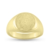 Billede af Ring massiv lukket bund, rundplade 10,5 mm., 8 kt. (pladering)