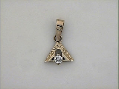 Billede af Vedhæng m. 3 mm syn. sten 8 kt