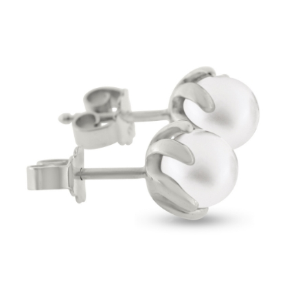 Billede af Ørestik perler 6-6½ mm. 925s.