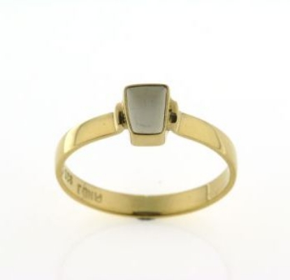 Billede af Tandring 1 tand (gl. ring bruges) 14 kt