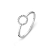 Billede af Spirit Icons Halo ring 14 karat hvg. med ialt 0,075 ct. w/vs str. 59