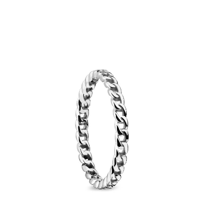 Billede af Bering ring Arctic Symphony inderring panser smal blank stål str. 63 (8)
