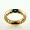 Billede af Ring med smaragd 6*4 mm. 14 kt.