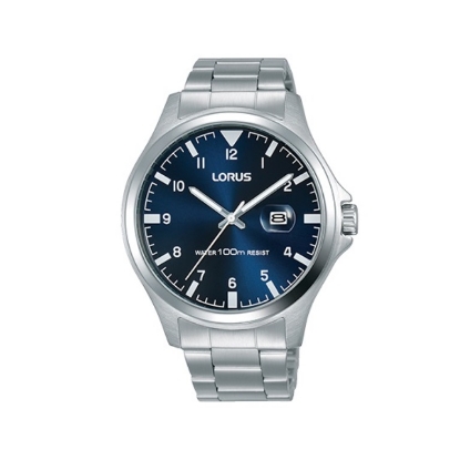 Billede af Lorus Sports herreur stål blå skive 10bar 42mm
