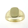Billede af Herrering massiv, plade antik facon 14*12 mm. 8 kt. facon + 15,7 gr. (prisen er excl. guld)