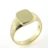 Billede af Herrering massiv, plade antik facon 14*12 mm. 8 kt. facon + 15,7 gr. (prisen er excl. guld)