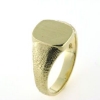 Billede af Herrering massiv, plade antik facon 14*12 mm. 8 kt. facon + 15,7 gr. (prisen er excl. guld)