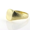 Billede af Herrering massiv, plade antik facon 14*12 mm. 8 kt. facon + 15,7 gr. (prisen er excl. guld)