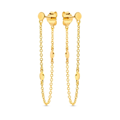 Billede af Spirit Icons Obsession ørehængere forgyldt sølv