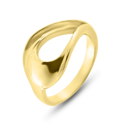 Billede af Ring "Open Split" i guld