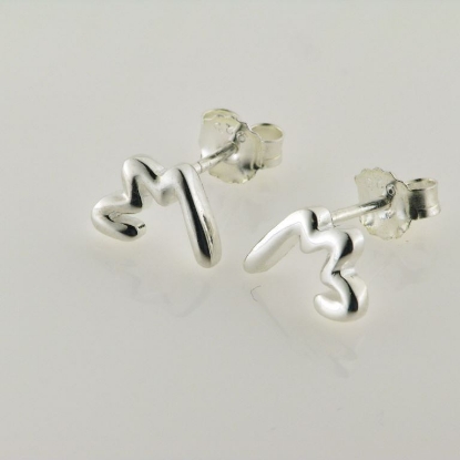 Billede af Ørestik sølv  blank