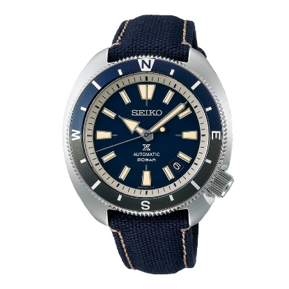 Billede af Seiko Prospex Automatic herreur stål blå/sort natorrem 20bar 42mm